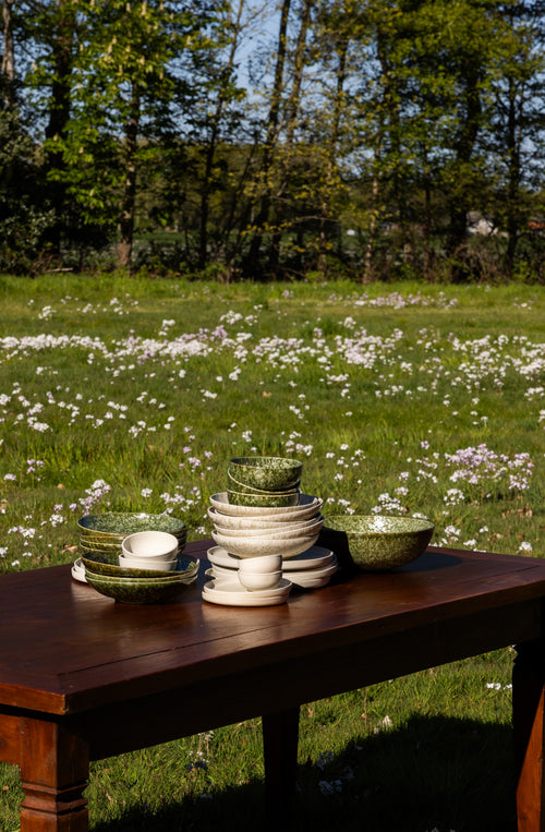 Mimo Homeware serviesset Dreamy Ivory & Forest Meadow - 6-delig - 2 personen