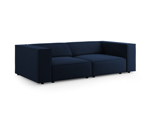 Cosmopolitan Design Bank Arendal 3-zits, flueel, koningsblauw - 102x204x70cm