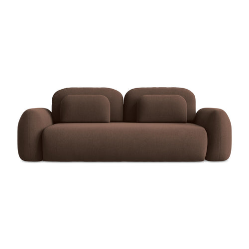 LaMiaSofa 3-zits slaapbank Ferretti - bouclé - taupe - 266x121x95