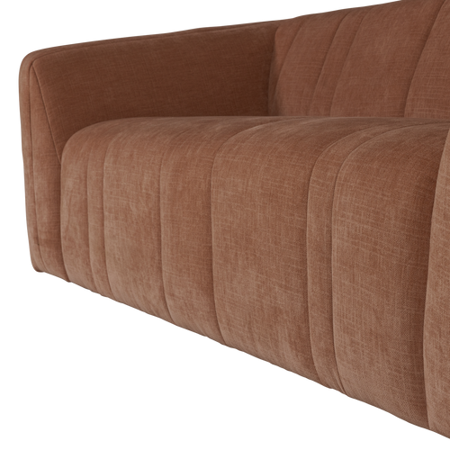 WOOOD 2-zits bank Omaire - Chenille - Roestbruin