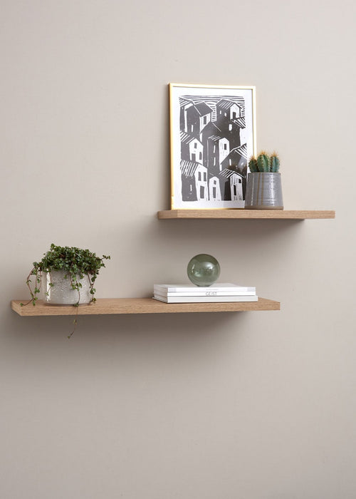 Lisomme Lydia houten wandplank naturel - 38 x 20 cm - vtwonen shop