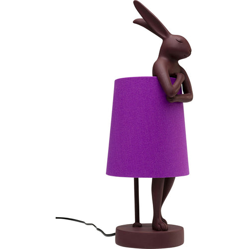 Kare Design tafellamp Animal - konijn - 50cm - bordeaux en paars