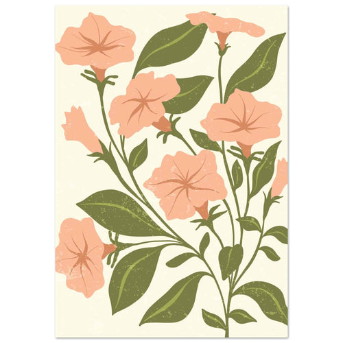 Artfulprints Poster met Lijst Boho – Garden breeze   - 70x100 cm - Roze