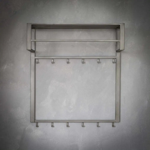 Ylumen Kapstok Industrial hoog - B 80 cm H 89 cm - grijs