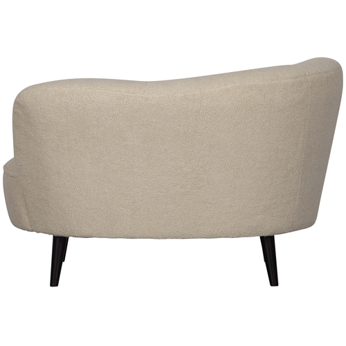 WOOOD lounge fauteuil links Sara - Teddy - Off White - 71x112x81 - vtwonen shop