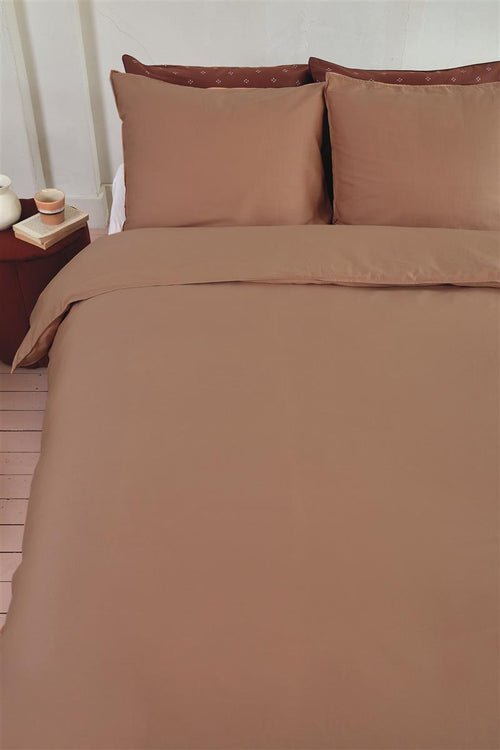 vtwonen dekbedovertrek Earth - 140x200/220 cm - perzik