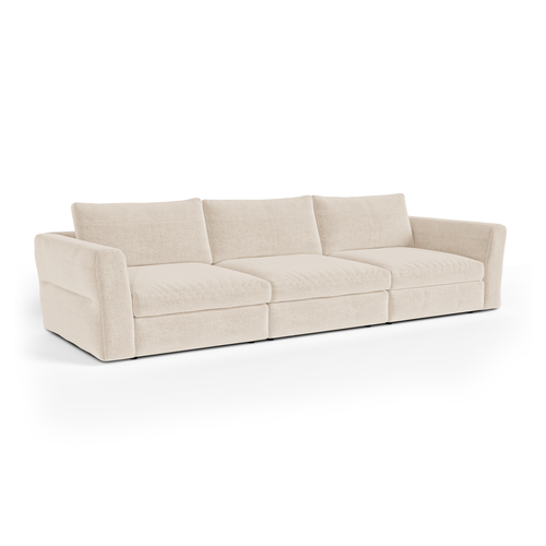 Sia Home - Modulaire bank NEST - zacht aanvoelende geweven stof  307cm