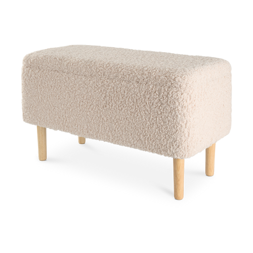 Lisomme Sem Teddy Bankje met Opbergruimte - Grijs - vtwonen shop