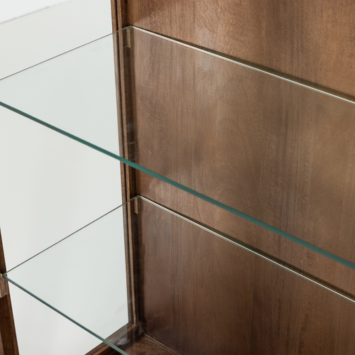 WOOOD kast 2-deurs Kella - Mango Hout - Bruin - 132x100x44
