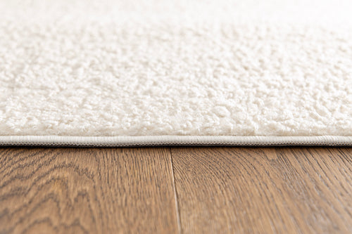 AFK Living vloerkleed Mono - Vloerkleed met getextureerd schapenvacht-effect - wit - 120x160 cm