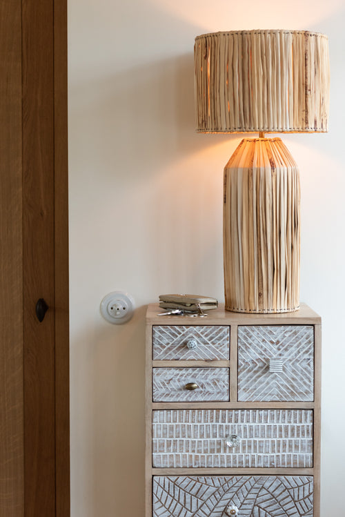 J-Line lamp Hanna Bananen Bladeren - jute - naturel - vtwonen shop