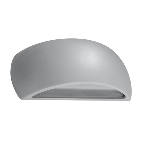 Sollux Lighting Wandlamp keramiek PONTIUS grijs - 32x9x14cm