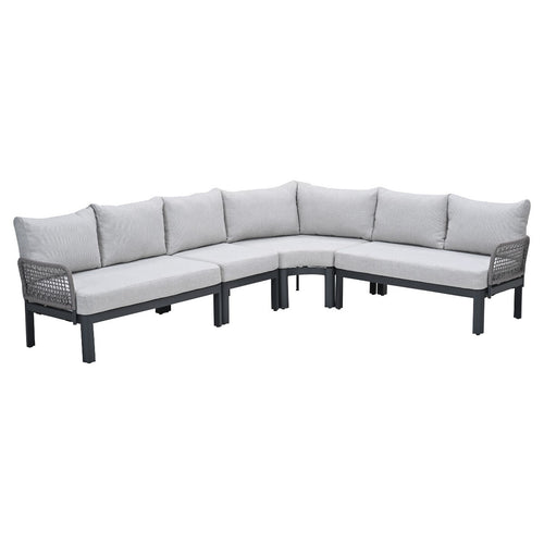 Garden Impressions Loungeset Milan 4-delig - donker grijs