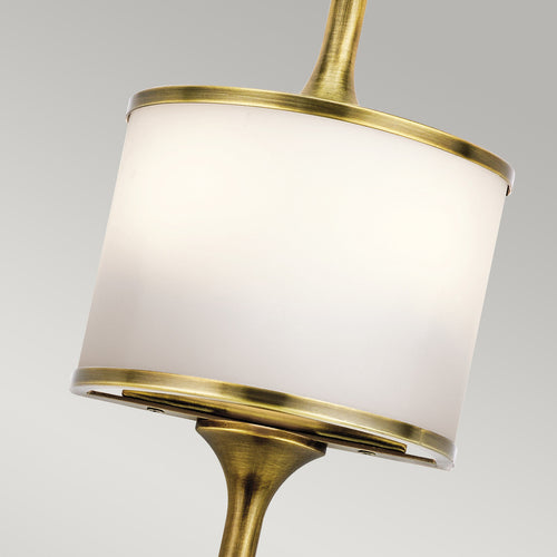 Elstead Mona - 2 Lichts Badkamer Wandlamp Messing IP44, G9