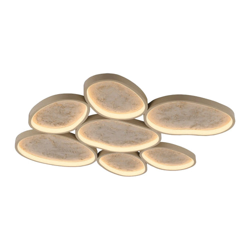 Just Light plafondlamp Moonbraker - 7 lichts - 89.7  x 6.5   cm - beige