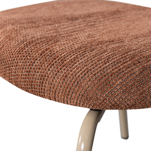 WOOOD eetkamerstoelen Travis - Polyester - Bruin - Set van 6 - vtwonen shop