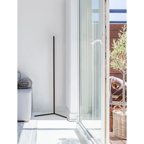 Merano Jackson LED Geïntegreerde Vloerlamp Zandwit Aluminium LED 18W 1700Lm 3000K