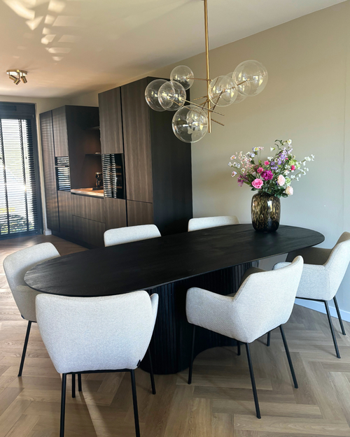 Giga Meubel Eettafel Ava - Ovaal - Mangohout - 240cm - vtwonen shop