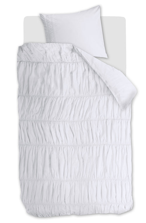 Rivièra Maison Dekbedovertrek Ruffle - 140 x 200/220 cm - Wit