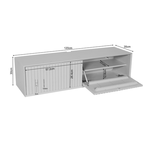 Starfurn  tv meubel Madison - bruin - 35x120x30cm
