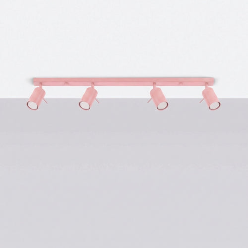 Sollux Lighting Plafondlamp RING 4L roze - 80x6x16cm