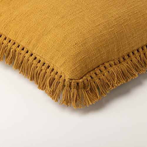 JONNA - kussenhoes 45x45 cm - gerecycled - katoen - Chai Tea - geel
