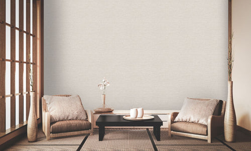 Livingwalls behang geschilderd effect licht crème beige - 53 cm x 10.05 m - AS-378574