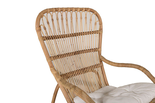 Rebellenclub Loungestoel Merit - Naturel Rattan - vtwonen shop