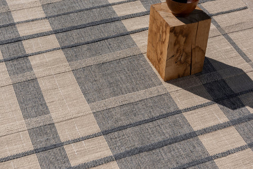 Vloerkleed Brink en Campman Zona Denim Check Outdoor 160x230 cm - vtwonen shop