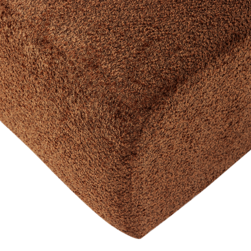 WOOOD eetbank 164 cm rugleuning Mojo Base - Wollig - Roestbruin - 83x164x76