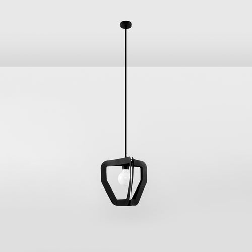Sollux Lighting Hanglamp TRES zwart - 33x33x130cm