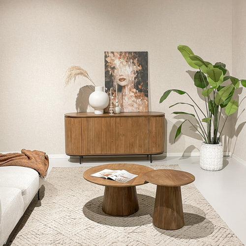 Livingfurn dressoir Noor Natural - 170cm - mangohout - vtwonen shop