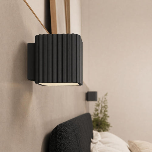 Sollux Lighting Plafondlamp RIFF 2 zwart GU10 - 20,5x10x12cm