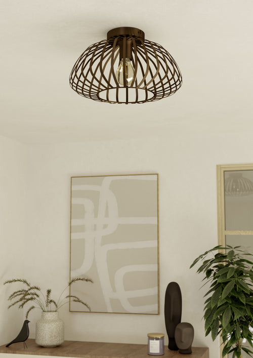 EGLO plafondlamp Espinal - e27 - ø 38.5 cm - brons - staal - vtwonen shop