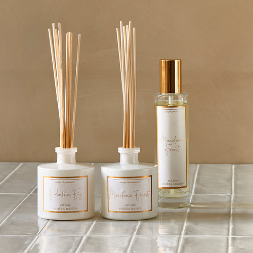 Rivièra Maison RM Mandarin Forest Fragrance Sticks - Glas - Wit - vtwonen shop