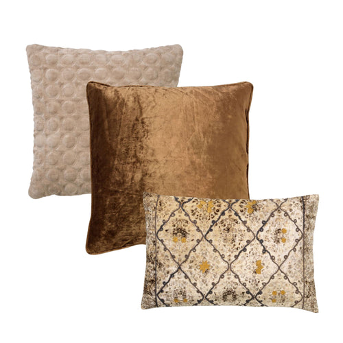 HOII VOORDEELSET CLASSIC BEIGE - Set van 3 sierkussens - Pumice Stone - beige - vtwonen shop