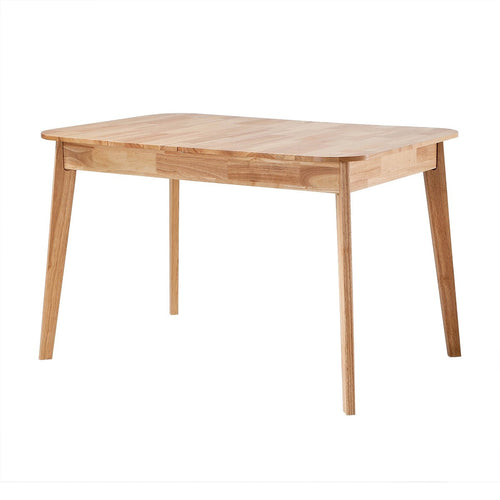 Calicosy - Uitschuifbare Eettafel SOLINE - Rubberwood - 120/160 x80x75 cm