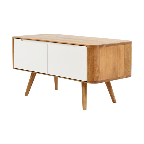 Gazzda Ena storage bench houten opbergbankje naturel - 90 x 42 cm - vtwonen shop