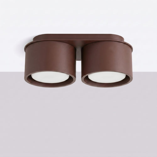 Sollux Lighting Plafondlamp MODO 2 bruin Gx53 - 21x10x8cm