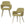 WOOOD eetkamerstoelen Jenny - Polyester - Naturel - Set van 2