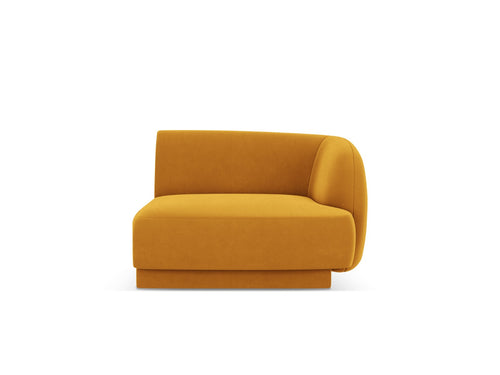 Micadoni rechter module Miley flueel geel - 90x90x70cm