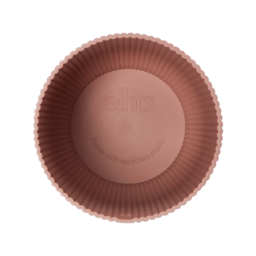 elho vibes fold rond 47 delicaat roze | Bloempot | Modern decoratief ribpatroon