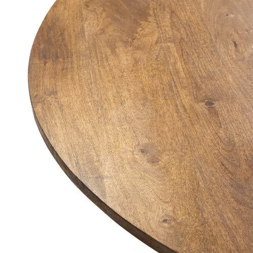 Giga Meubel Eettafel Sep - Rond - Mangohout - 120cm - vtwonen shop