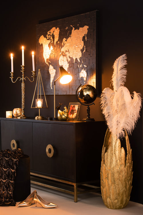 J-Line struisvogelpluim 5 delig - creme - large - vtwonen shop