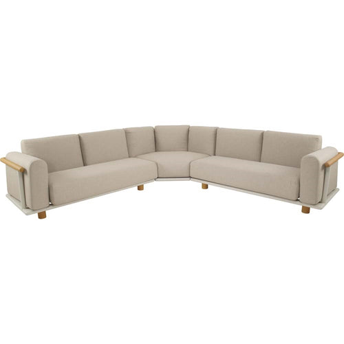 Lesli Living loungebank Mezio - beige - 86x86x28cm