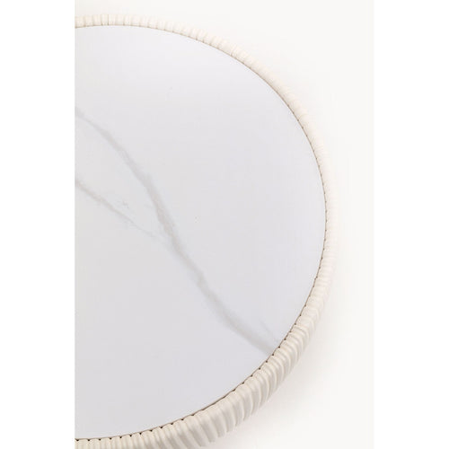Kare Design Bijzettafel Endless Vegas Ø47cm beige