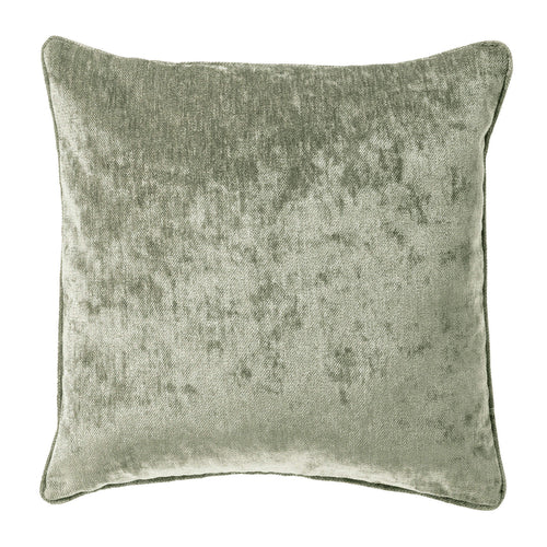 LEWY - kussenhoes 45x45 cm - glansvelours - Green Milieu - groen