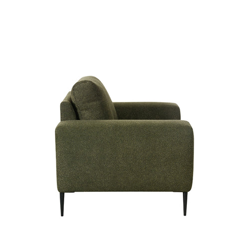 LABEL51 Fauteuil Ferraro - Donkergroen Bouclé - 112x88x85cm