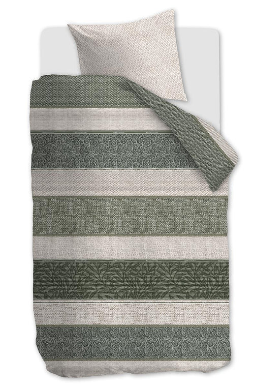 Riviera Maison dekbedovertrek Chester - 140x200/220 cm - groen - vtwonen shop