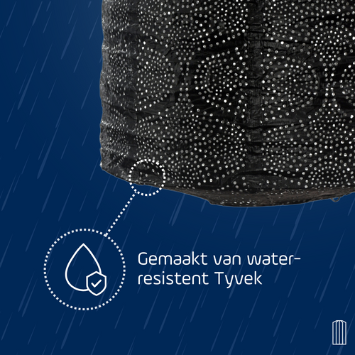 Lumiz solar lampion - mosaic cylinder - 28 cm - taupe